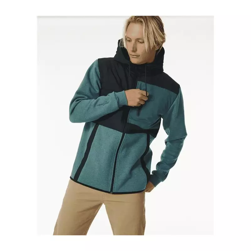 Sweat RIPCURL Anti Series Heatseeker Zip Thr Blue Green