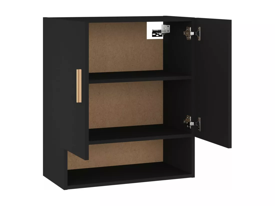 Armoire murale Noir 60x31x70 cm Bois d'ingénierie