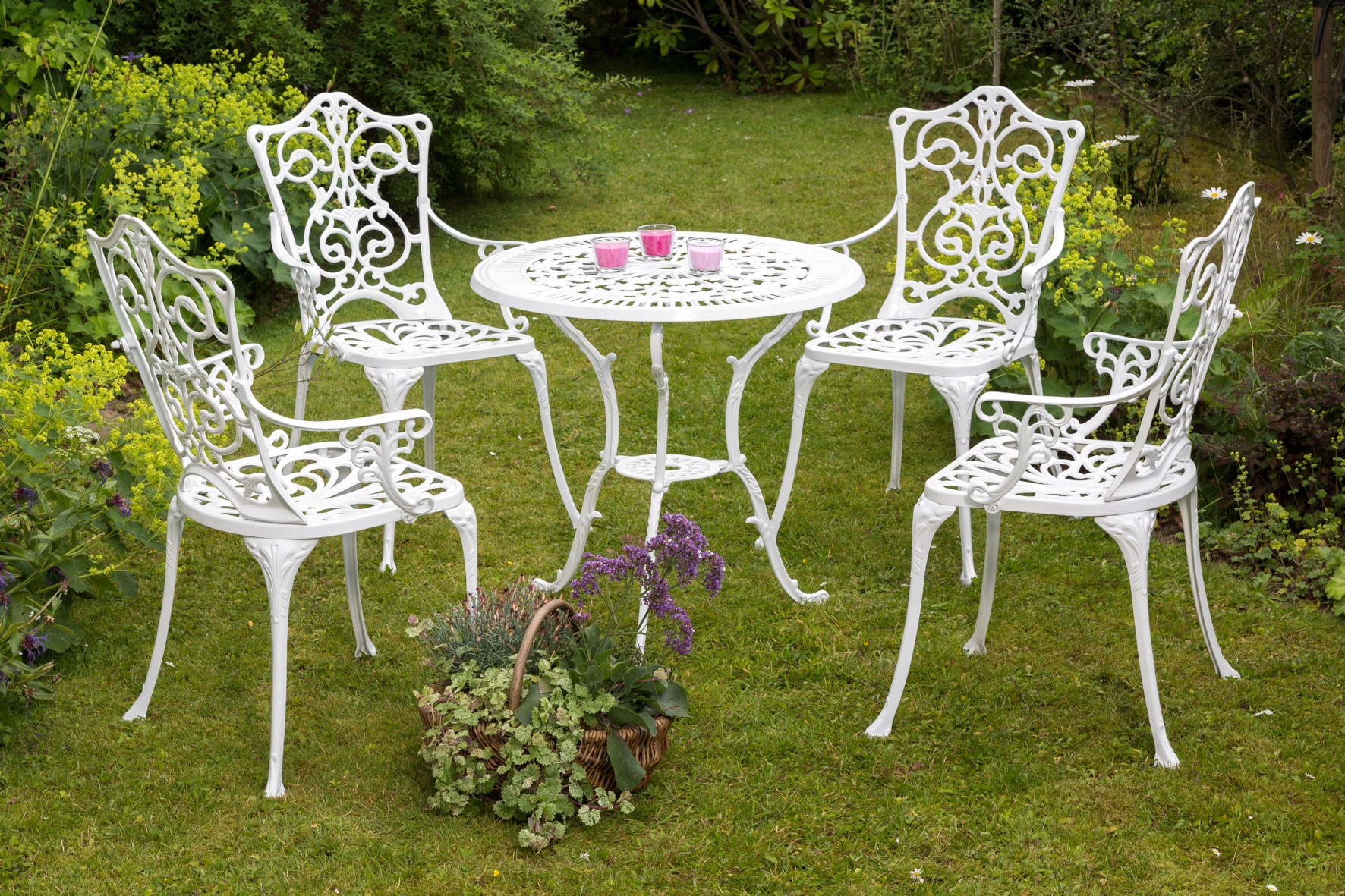 MERXX Gartensessel »Lugano« 1 Stk. tlg. Aluminium, weiss