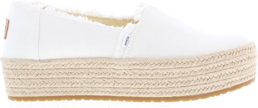 TOMS Espadrilles Dames Valencia Maat: 43 5 Materiaal: Canvas Kleur: Wit