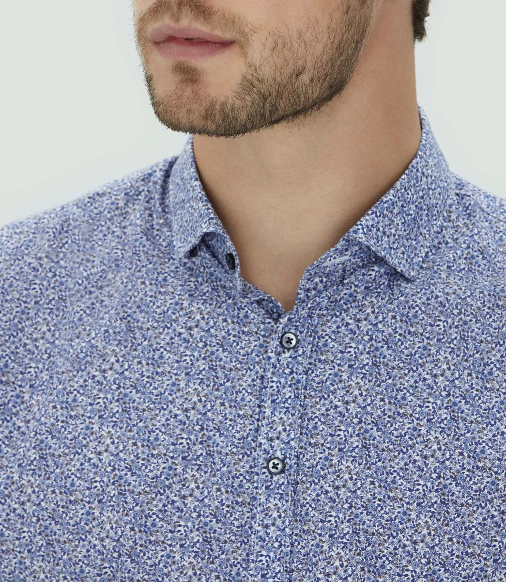 Chemises casual bleu ciel 