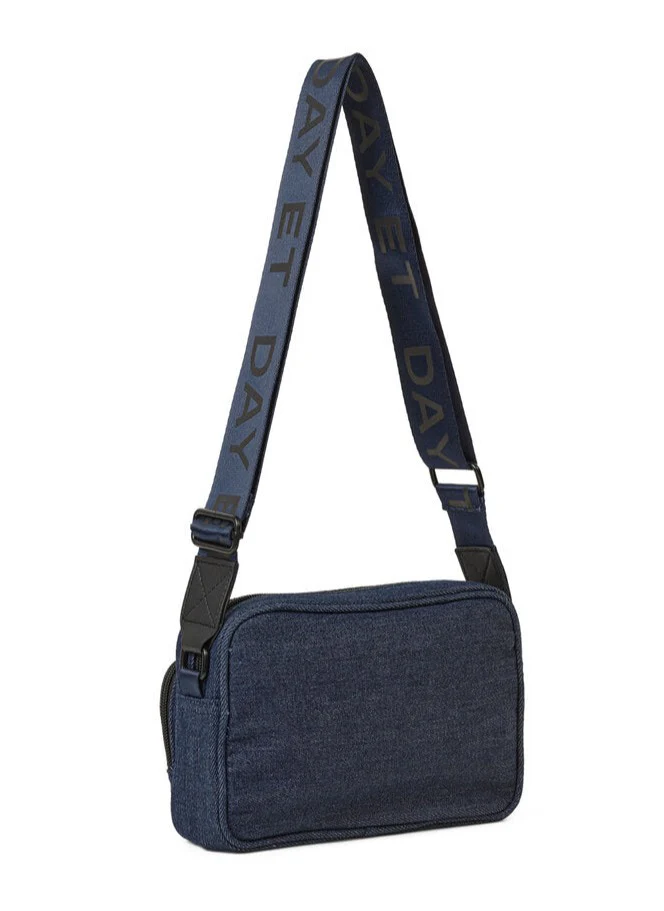 DAY ET  Jeansy Logo Band crossbodytaske - Navy Blazer