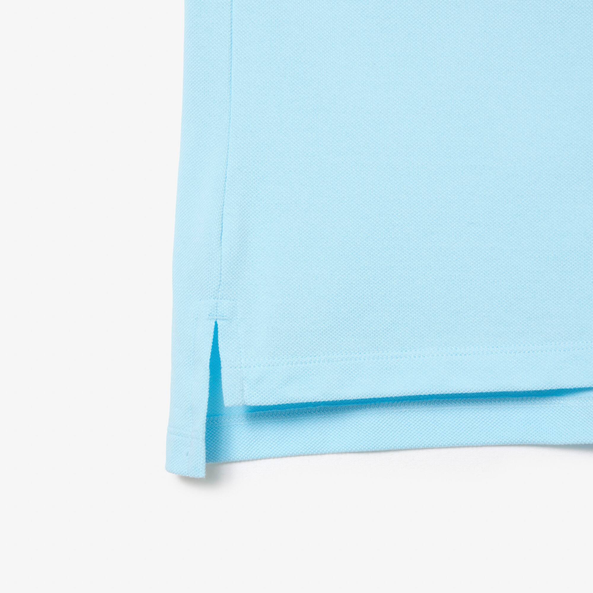 LACOSTE Regular Fit Damen-Poloshirt aus weichem Petit Piqué Kurze Ärmel - Blau - Lacoste - Damen