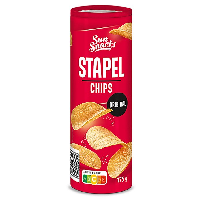 SUNSNACKS Stapelchips 175 g, Original