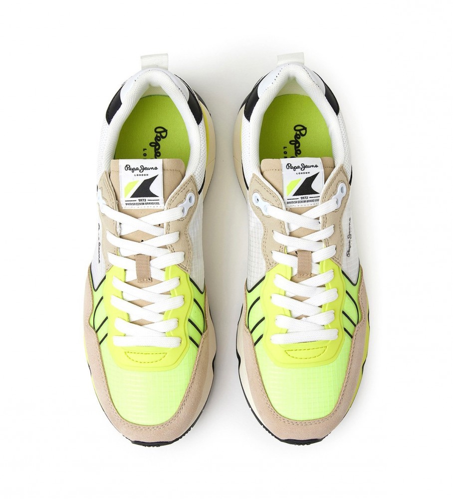 Tênis Pepe Jeans Brit Pro Amarelo Neon Combinado