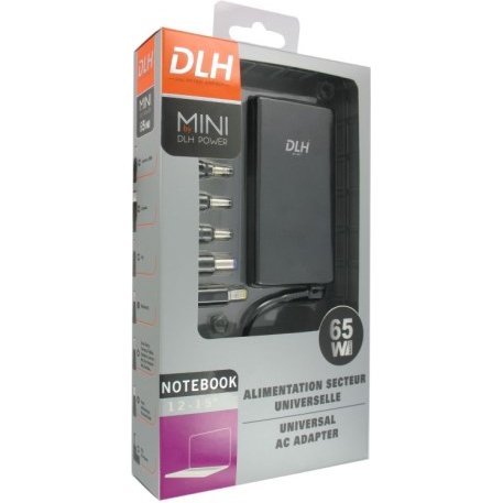 DLH Alimentation secteur universelle 65W - format mini