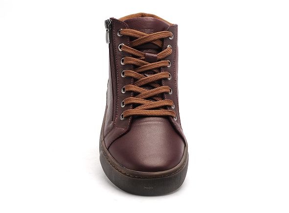 Cotemer boots bottine plates femme ewena bordeaux