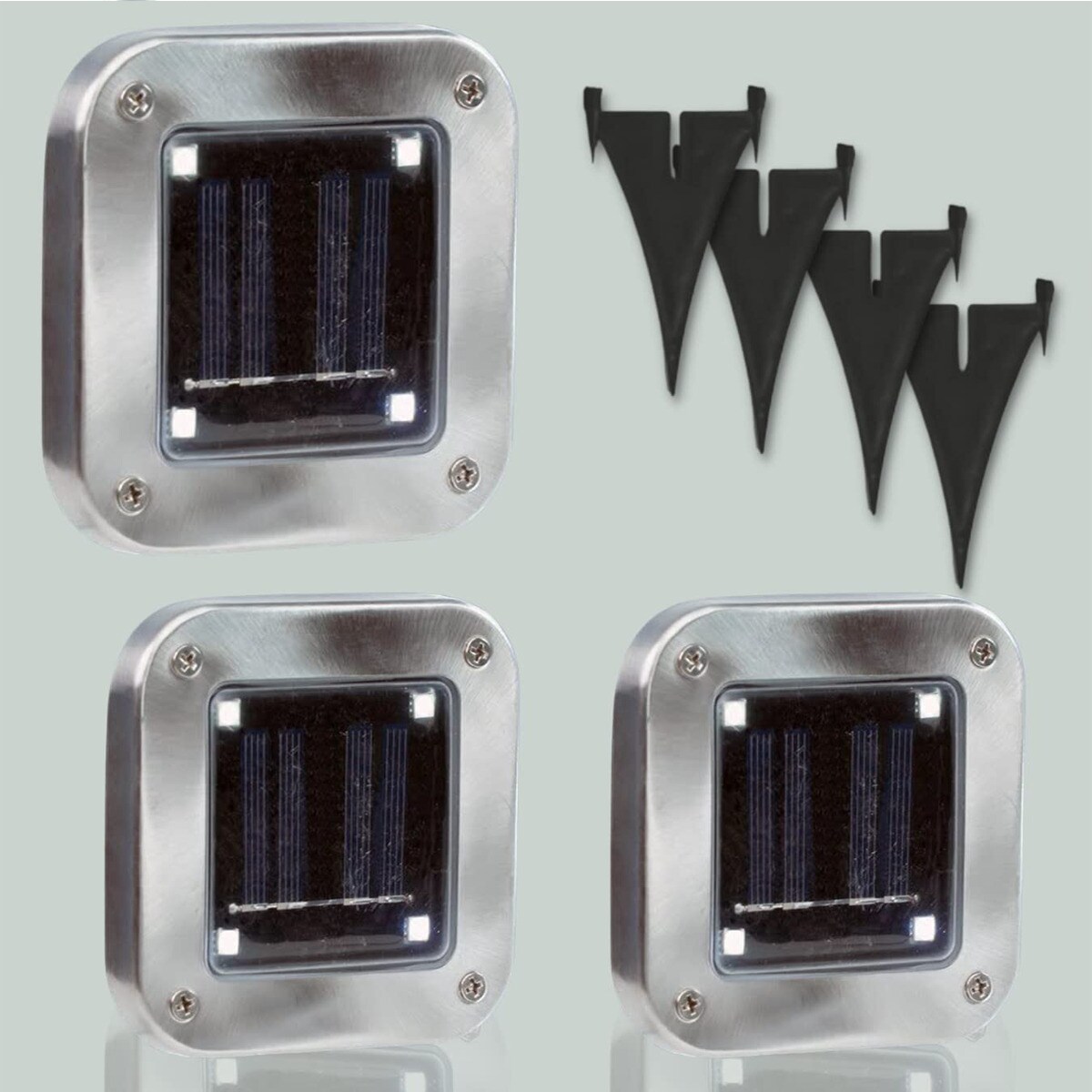 Starlyf® Leistungsstarke LED - Gartenstrahler 8 Stück Solar Lights