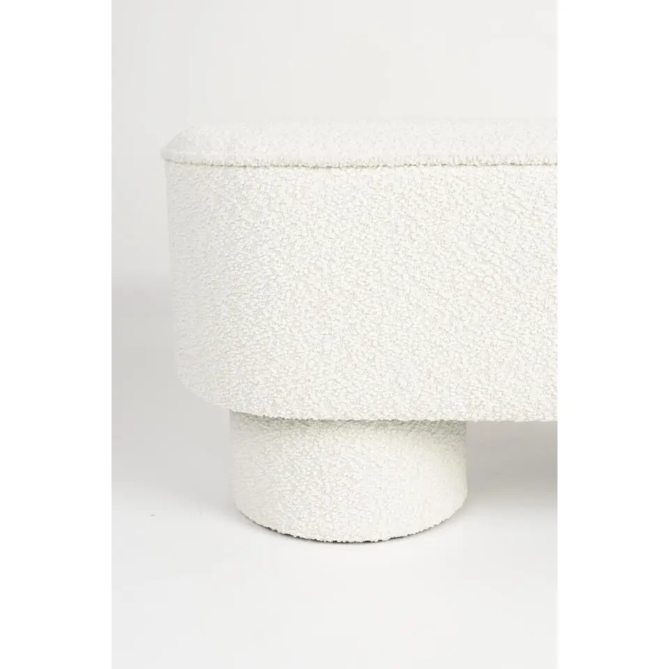 Housecraft Marcos Bankje Bouclé Wit