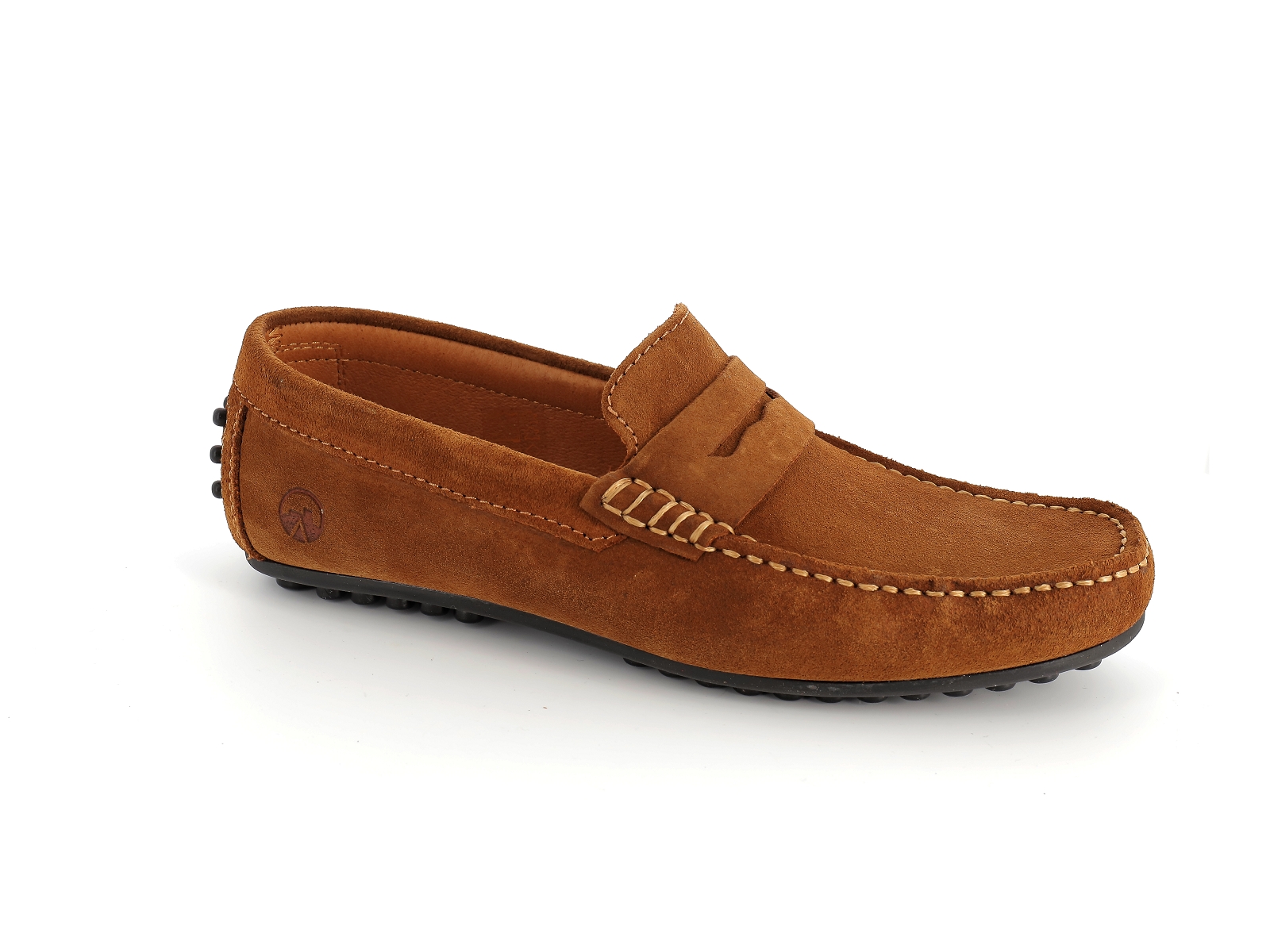 Les mocassins du sud-BAHAMA Daim Marron Foncé