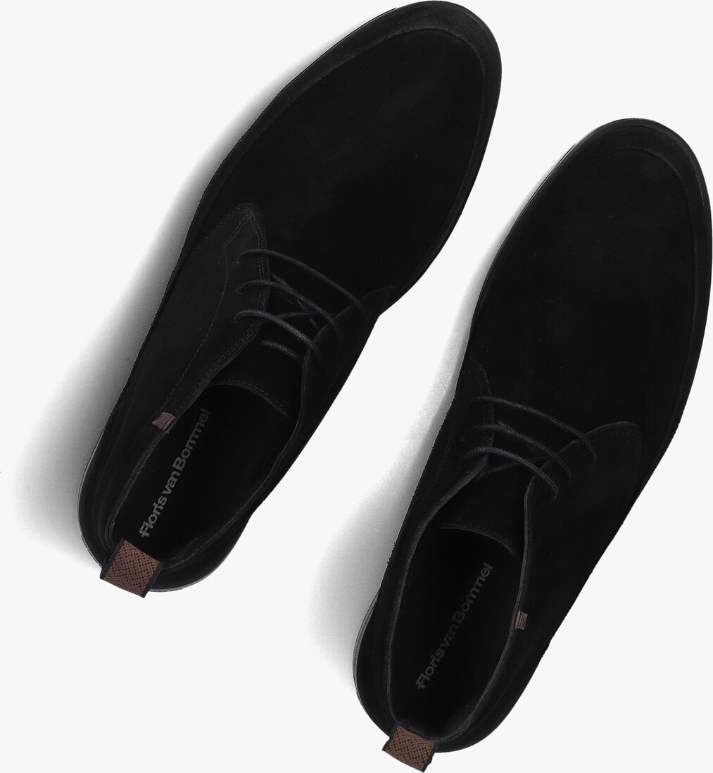 zwarte floris van bommel nette schoenen sfm-50140 de venker