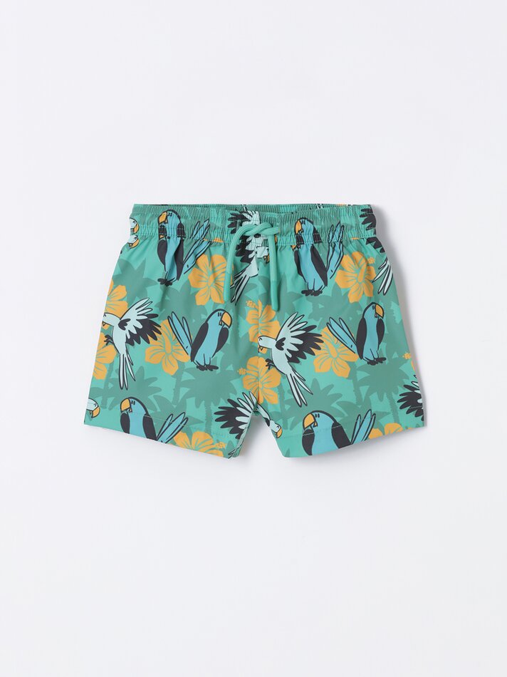 Maiô estampado - Verde escuro
