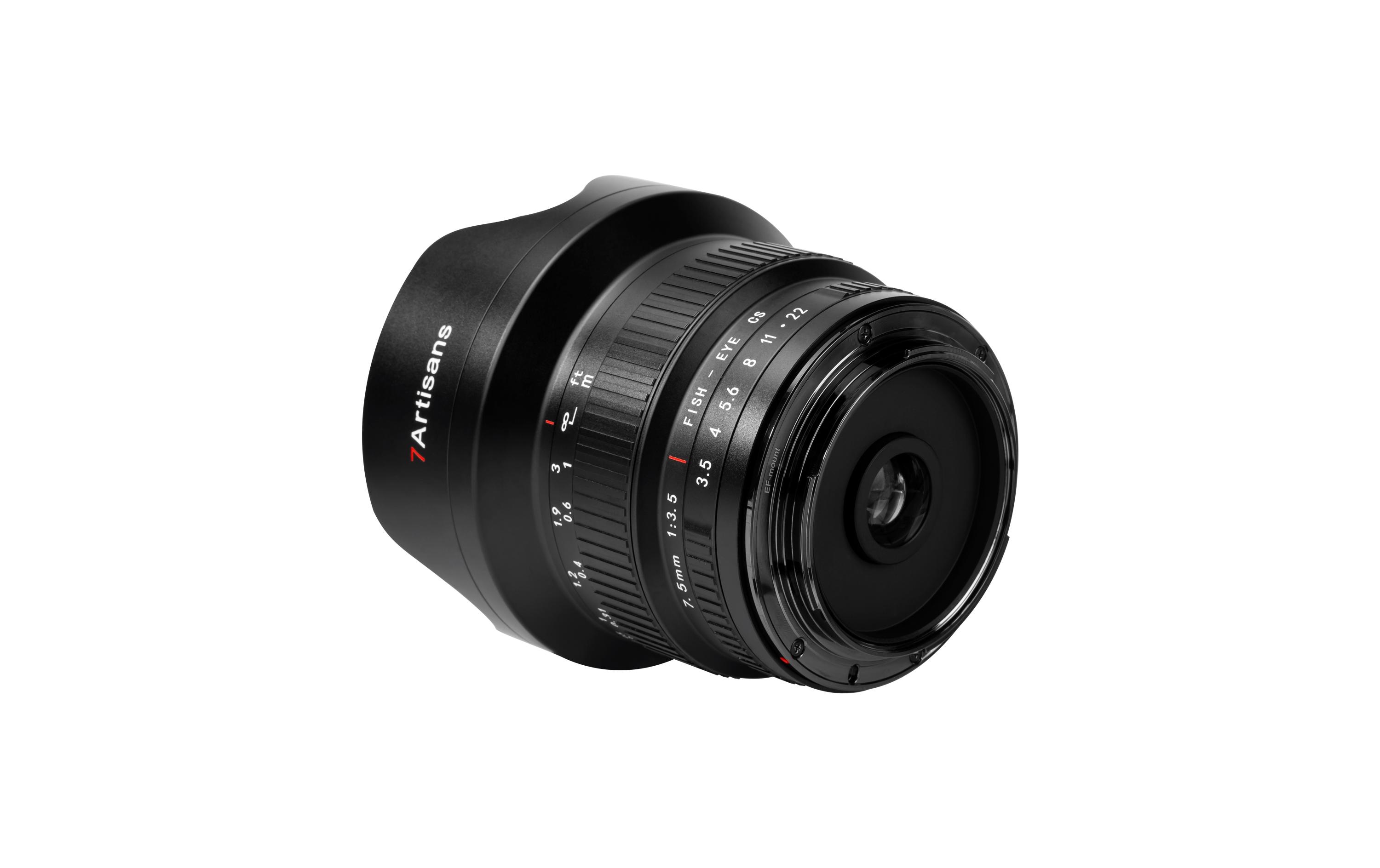 Festbrennweite 7.5mm F/3.5 Ultra Wide APS-C – Canon EF<br>Fisheye-Objektiv mit grossem Weitwinkel-Sichtfeld