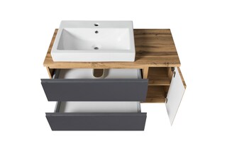 Bad-Waschtischkombination GENT grau 105cm