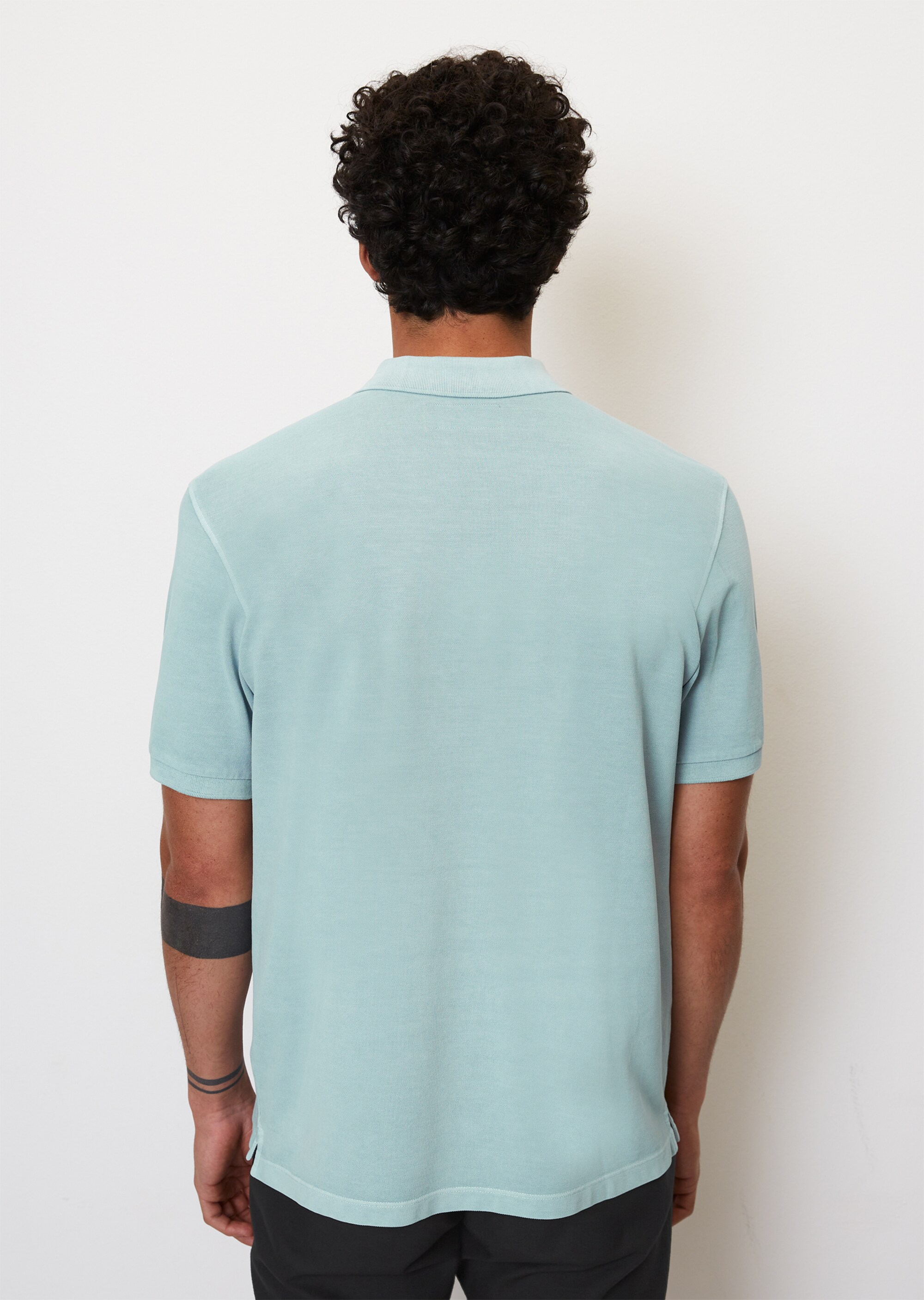 Kurzarm-Poloshirt Piqué regular aus Bio-Baumwolle