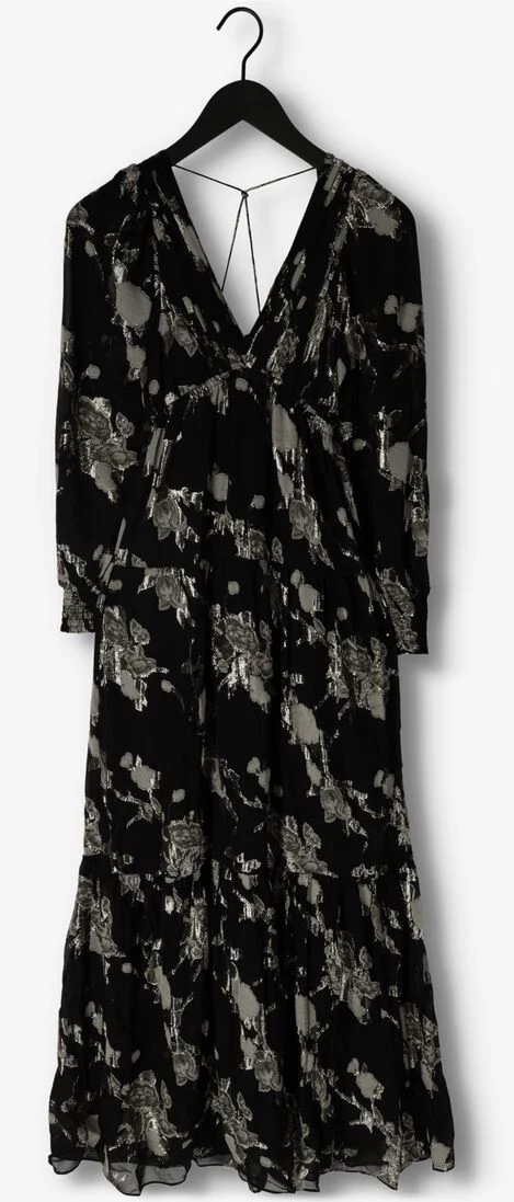LEVETE ROOM zwarte levete room maxi jurk lr-viva 3 dress
