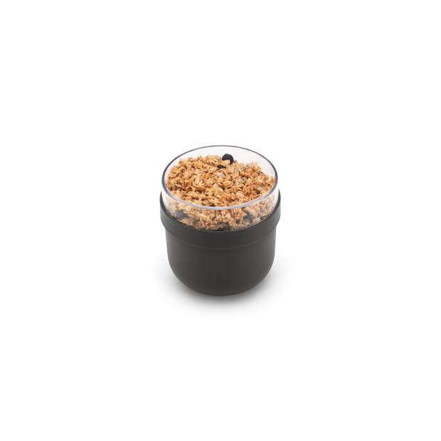 Brabantia Make & Take yoghurtbeker 0,5 liter, kunststof - Dark Grey