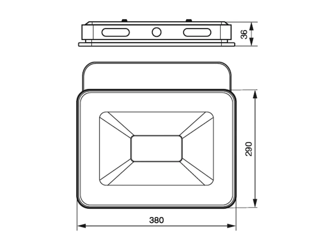 Projecteur LED Blanc 175-265VAC 100W 3000K