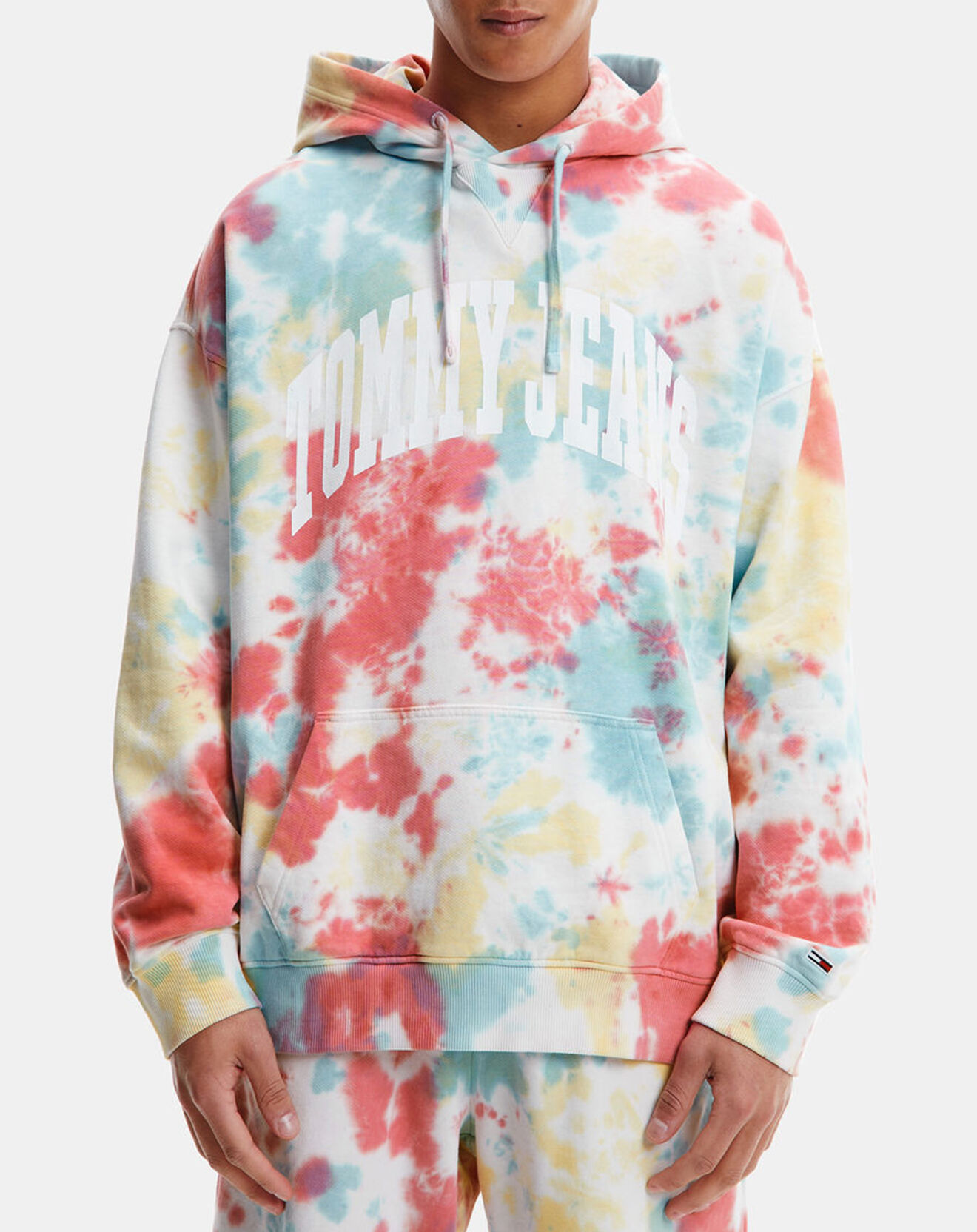 Tommy Jeans Sweat à capuche Aop Tie Dye multicolore