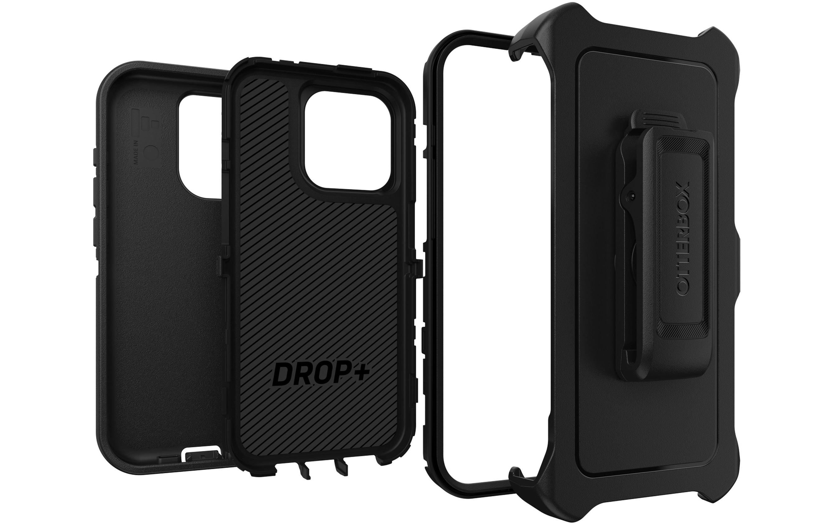Back Cover Defender iPhone 15 Pro SchwarzSchutzhülle für das Apple iPhone 15 Pro