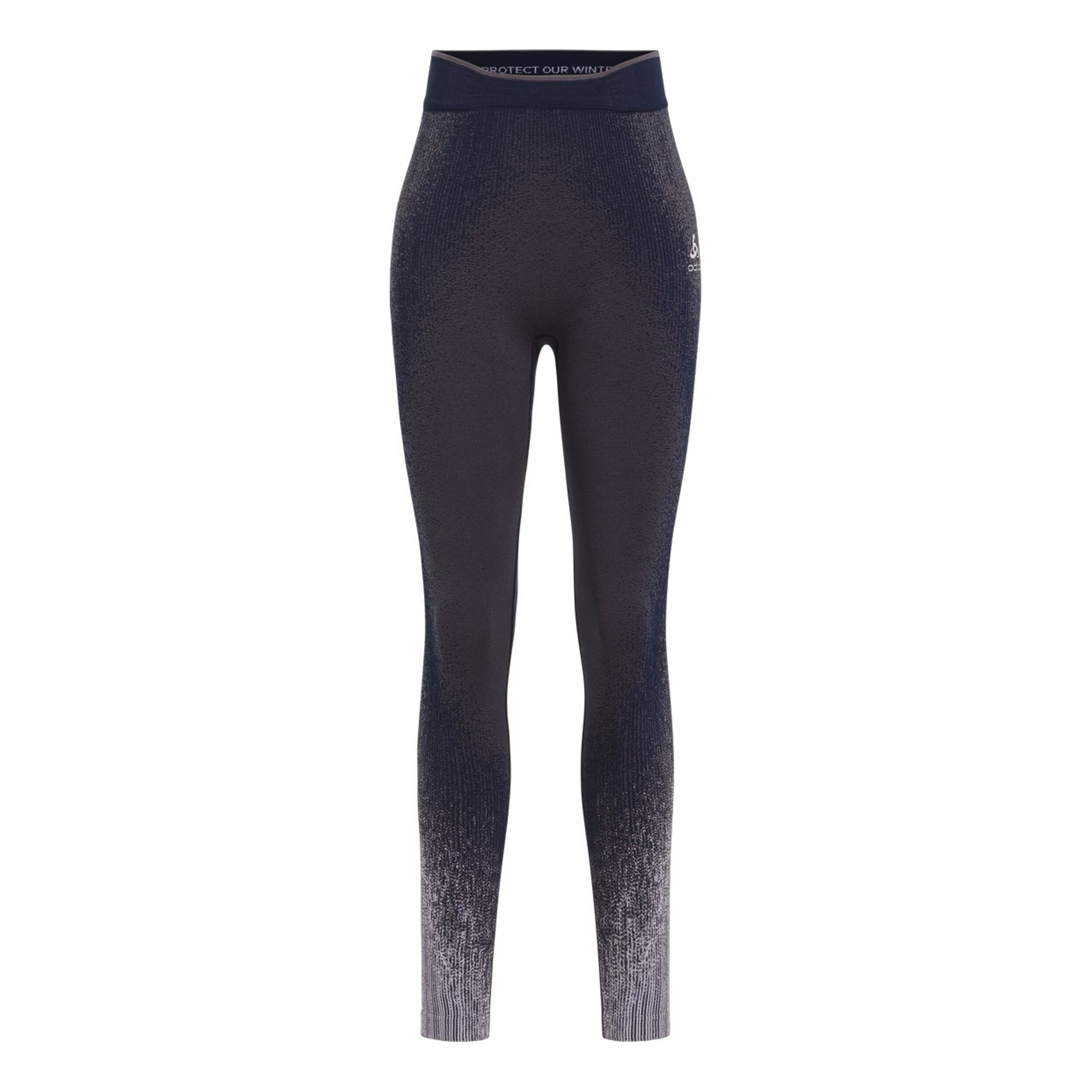 Odlo Performance Warm Blackcomb Collant De Course Femmes - Gris