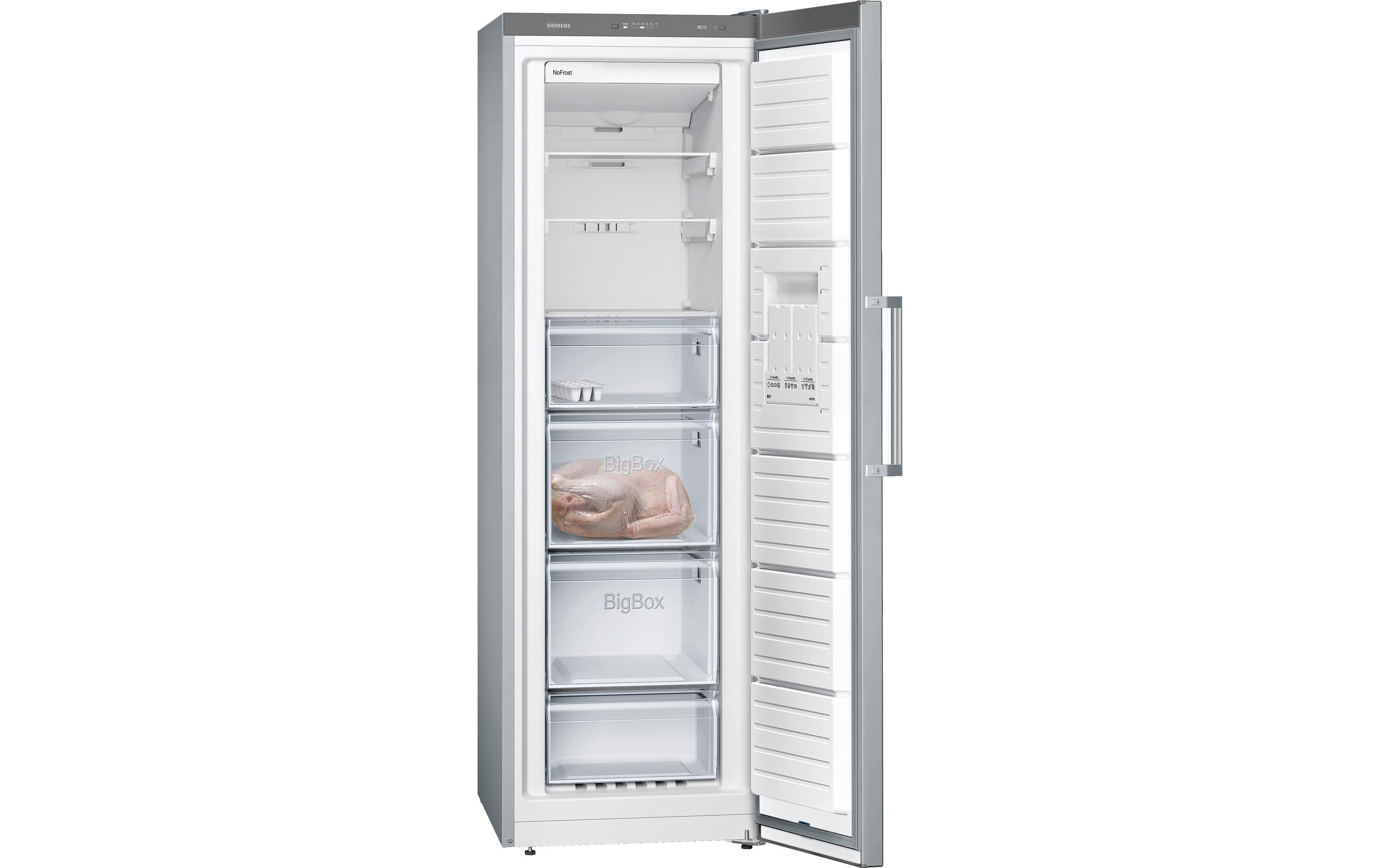 Gefrierschrank GS36NVIEP Rechts/Wechselbar, Silber<br>Stand-Gefrierschrank