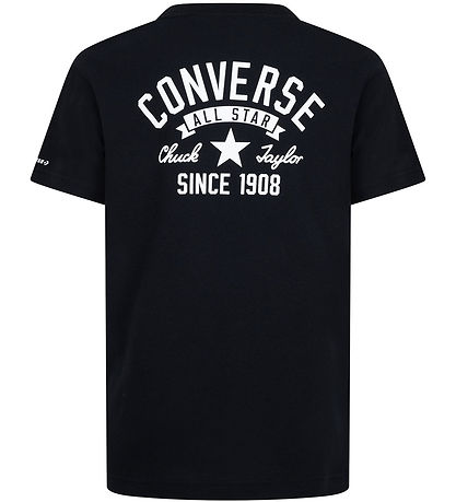 Converse T-Shirt - Schwarz m. Weiß