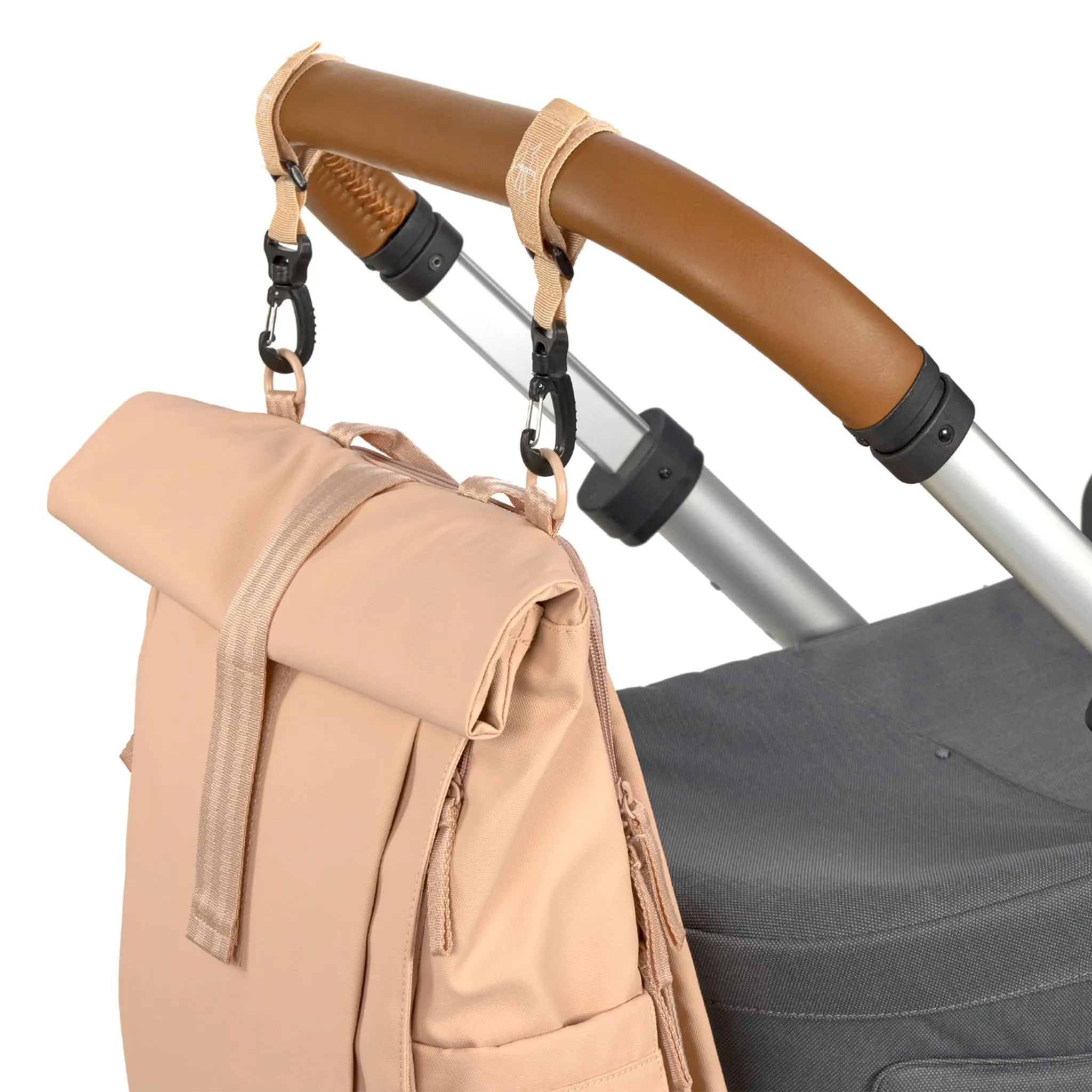 Lassig Sac à Couches à Dos Rolltop - Pêche