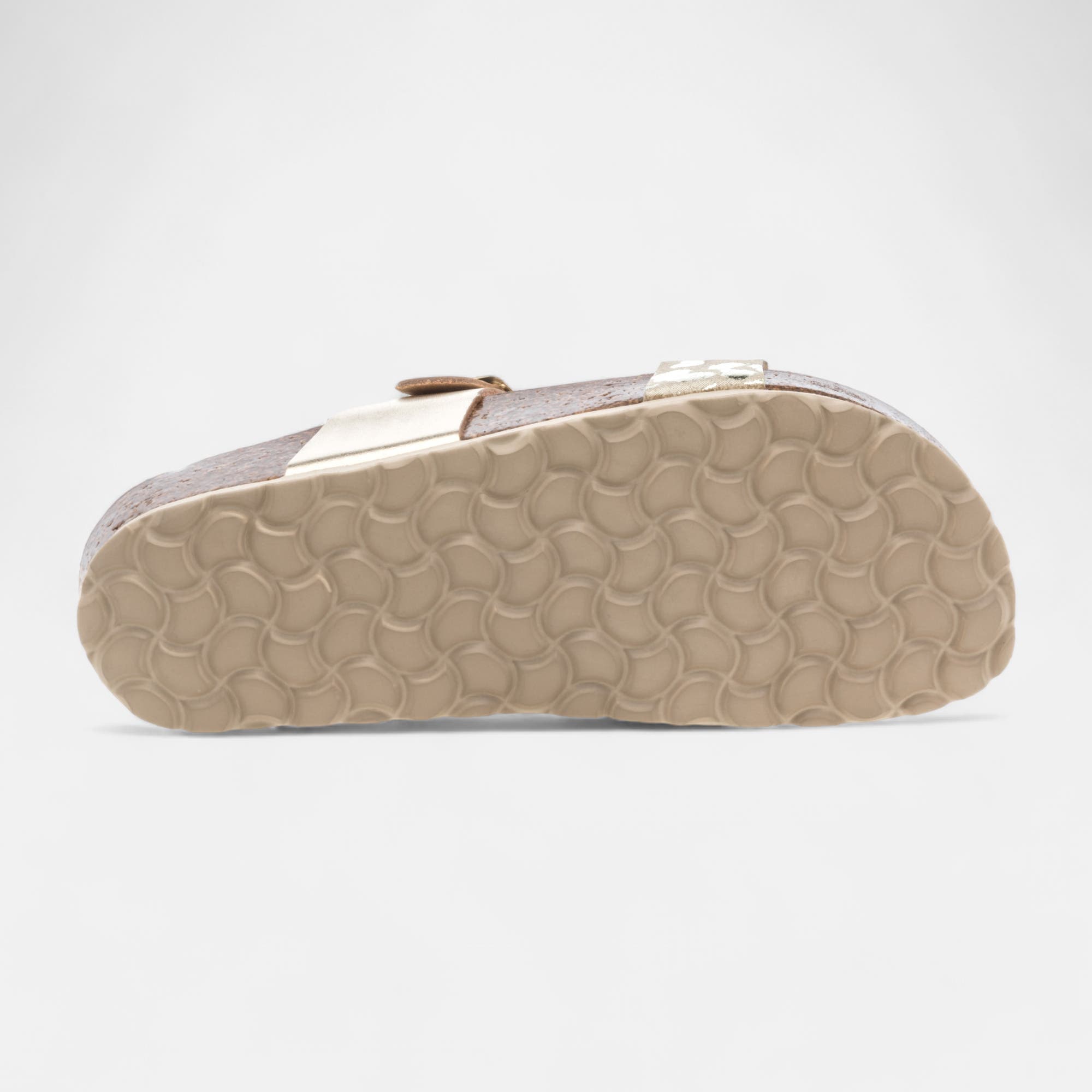 Mules semelle liège Femme or