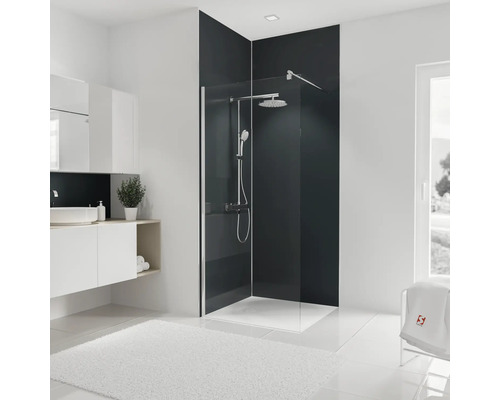 Douche-achterwandset SCHULTE kleur antraciet 255 x 90 cm D1900915 677