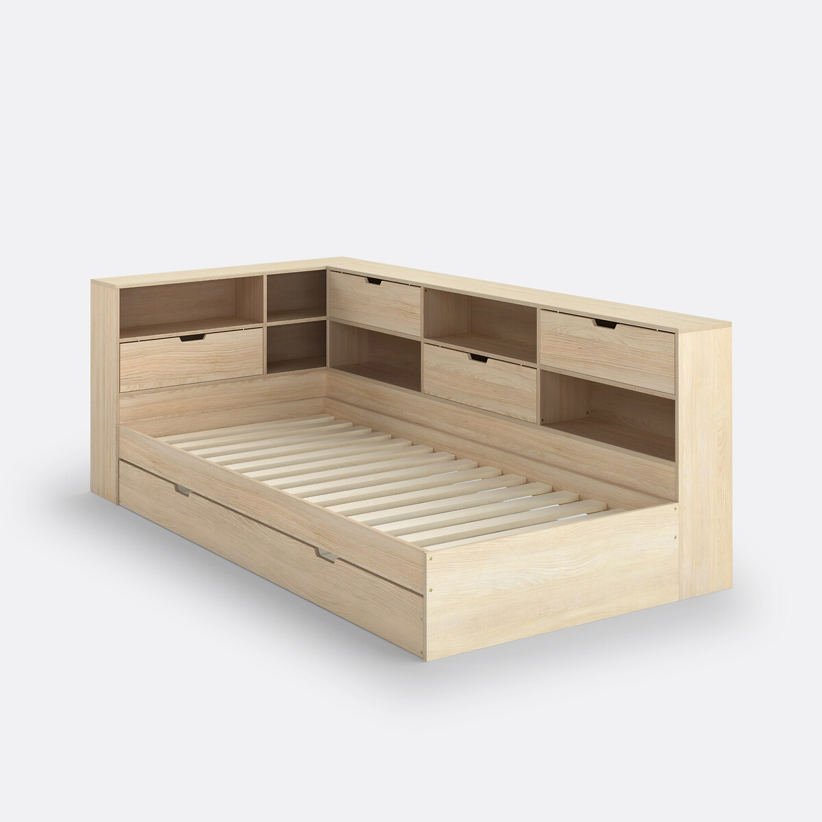 LA REDOUTE INTERIEURS<br>Cama com gaveta, espaço de armazenamento e estrado de ripas Yann