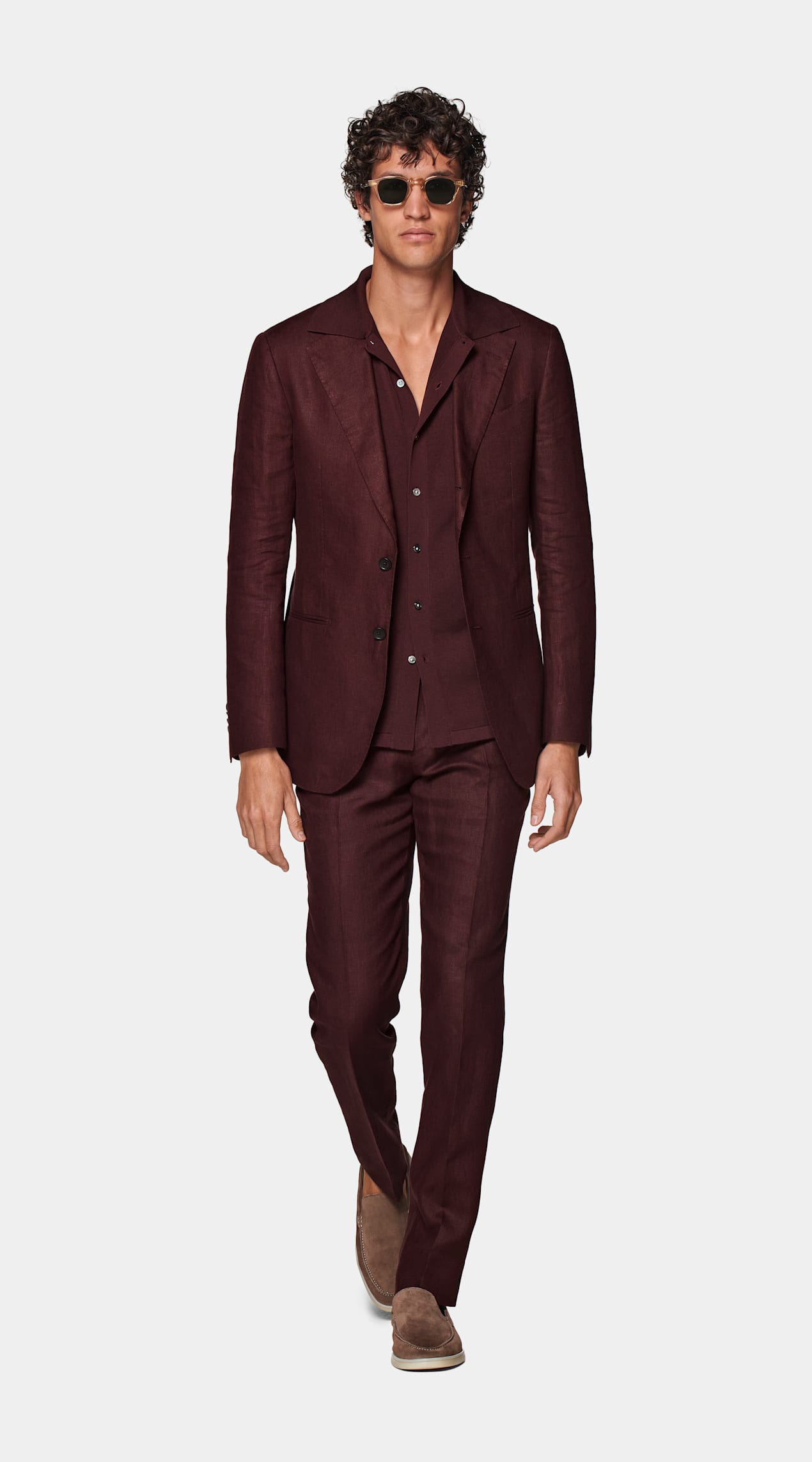 Costume Havana coupe Tailored bordeaux