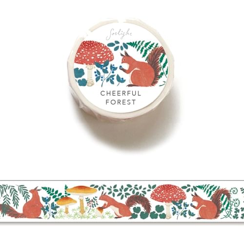 MDS - sotlight Masking Tape HEY DAY Cheeful Forest (Eekhoorn) (15mm)