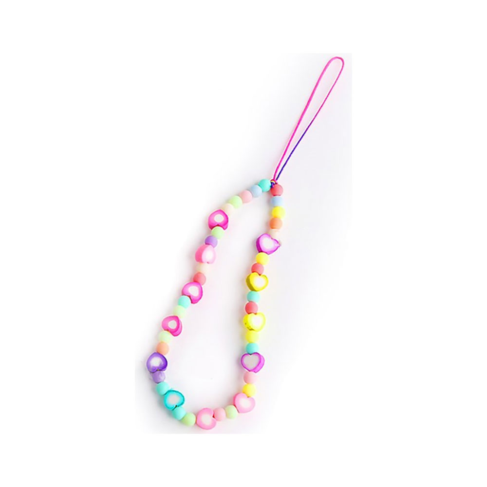 Universal Handy Kette Phone Charms Schmuck Anhänger Handgelenkschlaufe - Heart Style 2