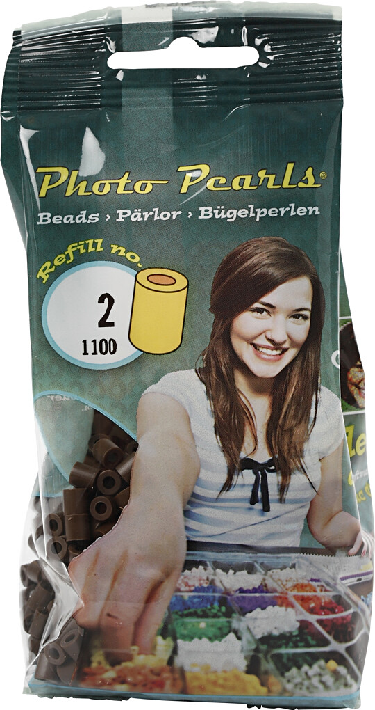 Photopearls - Medium - Mørk Brun 2 - 1100 Stk. - Nabbi Fotoperler