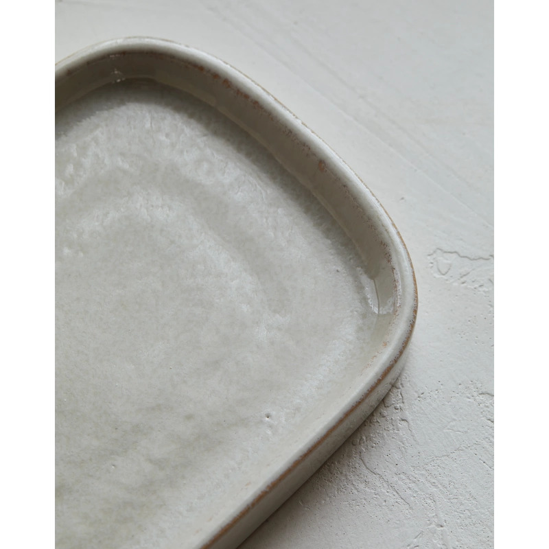 Meraki Tray Datura 24,5 x 16,5 x 3 cm - Shellish Grey