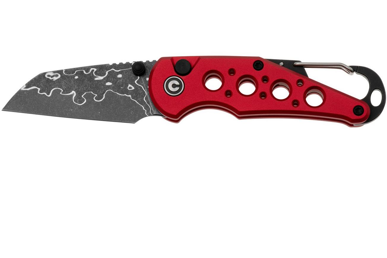 CIVIVI Pragma C23062B-DS1 Damascus, Red Aluminium, zakmes