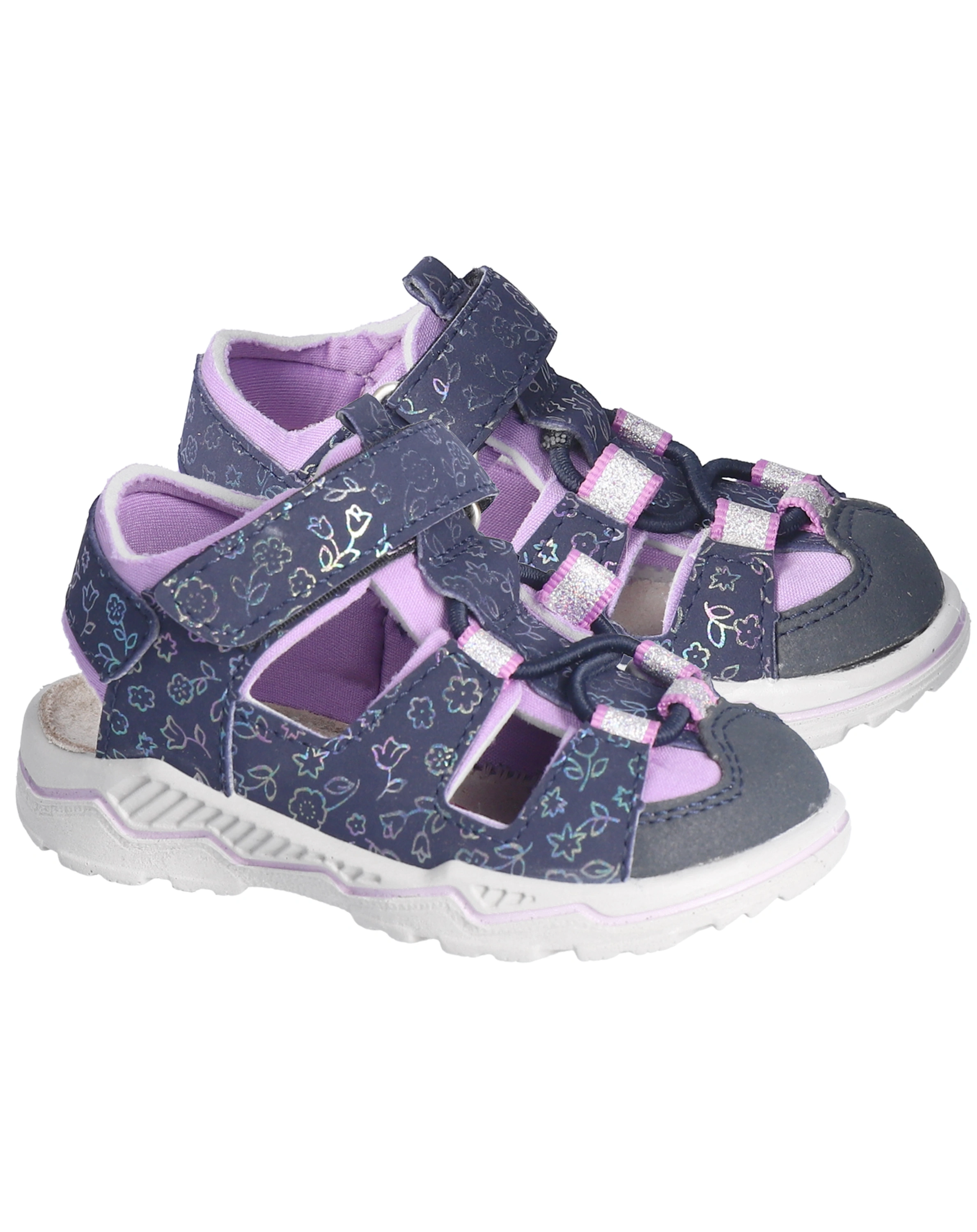 Klett-Sandale GERY BLUMEN in nautic/blueberry