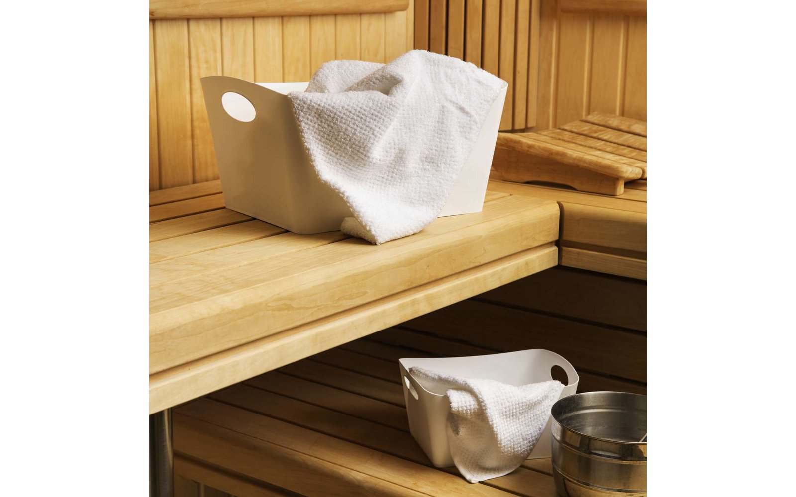Koziol BOXXX M Aufbewahrungsbox recycled grey 3,5 Liter dunkelgrau