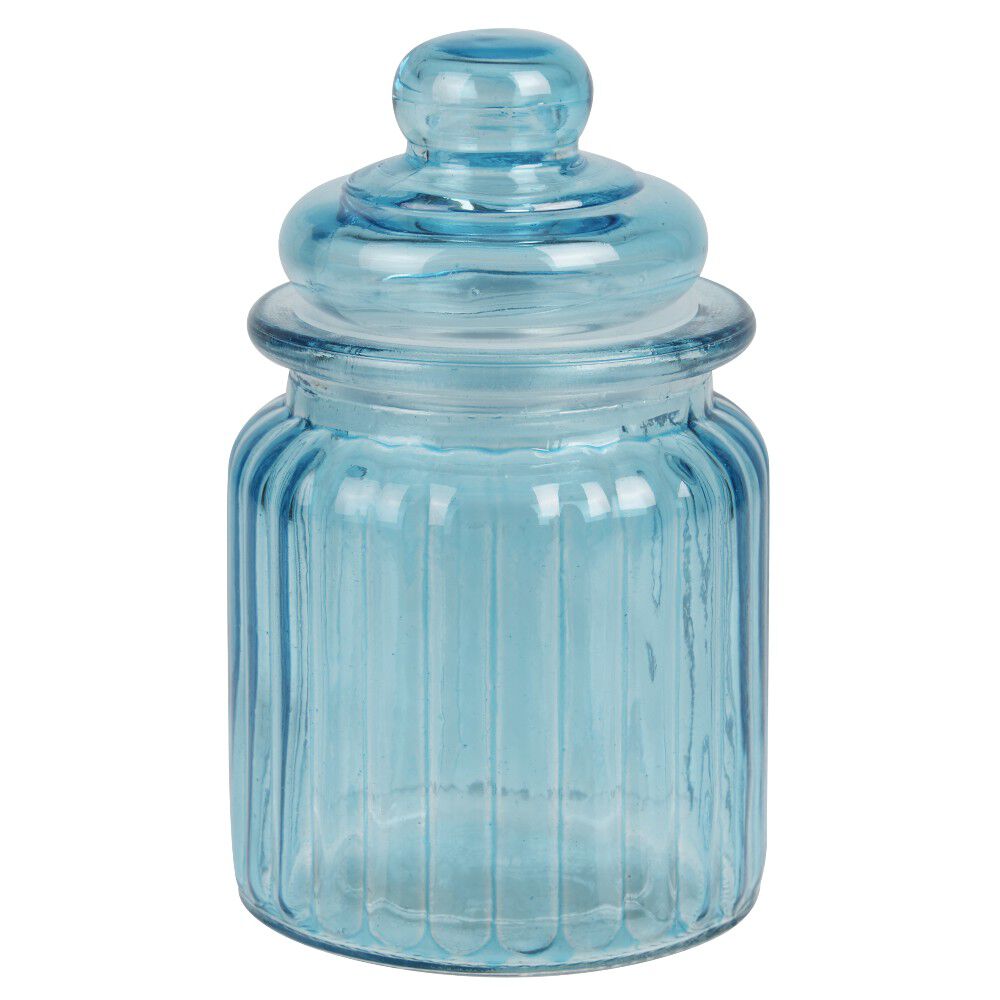Bonbonnière colorée en verre