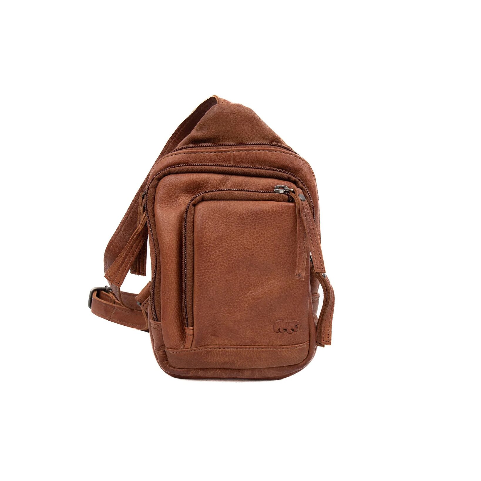Bear Design Callisto Pelle Crossbody Tasje Kantinka Cognac CP2343