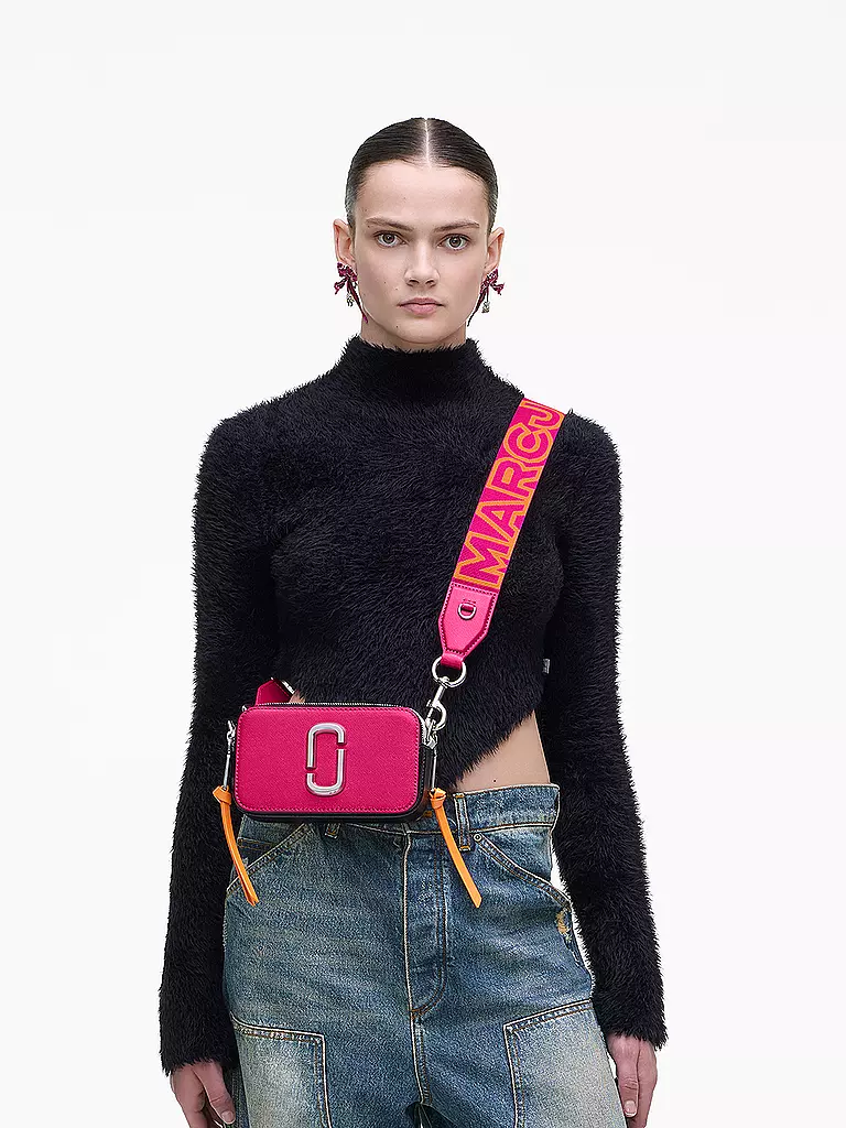 MARC JACOBS Ledertasche - Mini Bag THE SNAPSHOT  pink