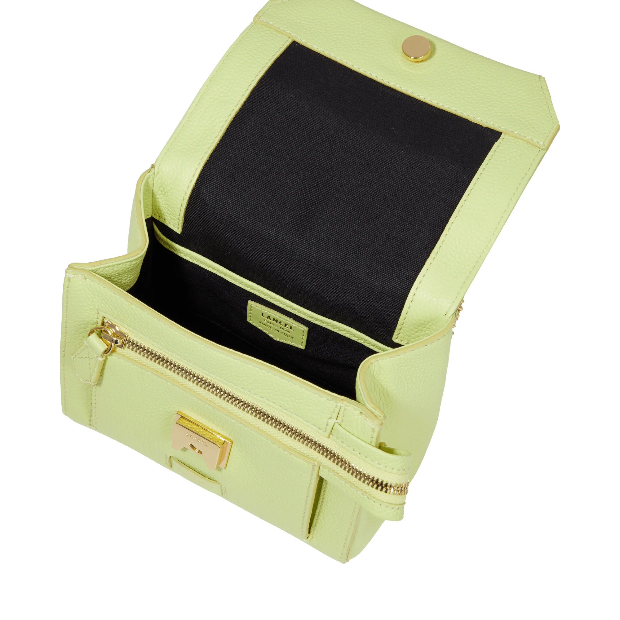 S flap bag Ninon de Lancel-Citron Vert