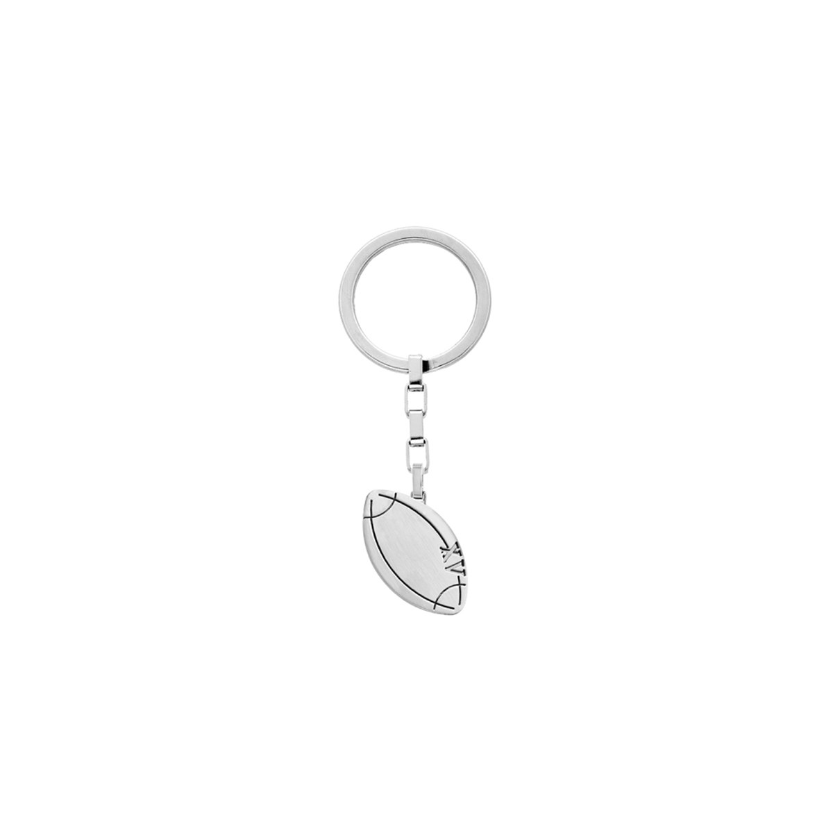 Porte clefs Acier - Ballon de Rugby