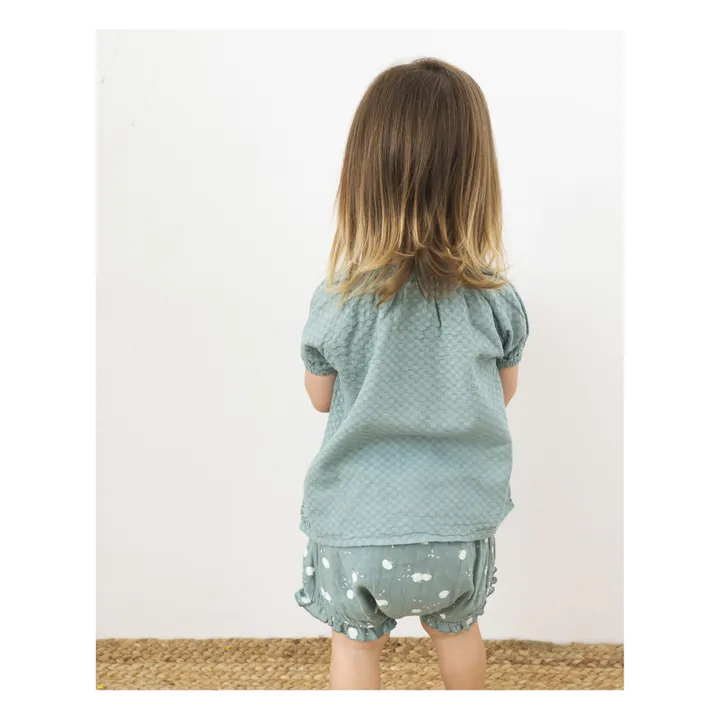 Búho Blouse Coton Responsable Texturée Bébé | Sauge