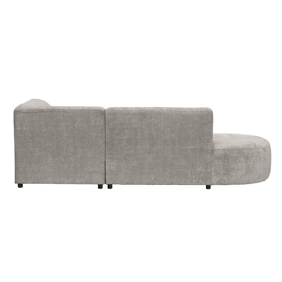 Hoekbank Luna rechts - stof Cremona - beige