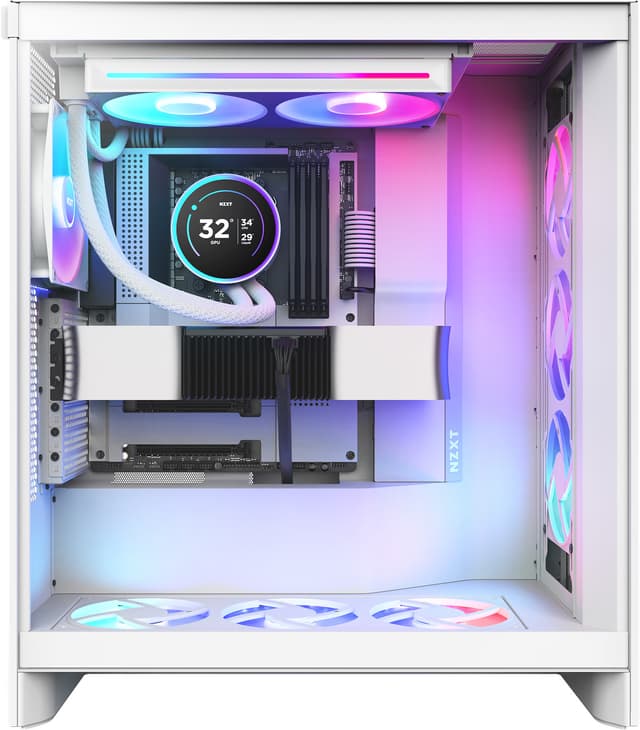 NZXT Kraken 280 Elite V2 RGB CPU-væskekøler (hvid)