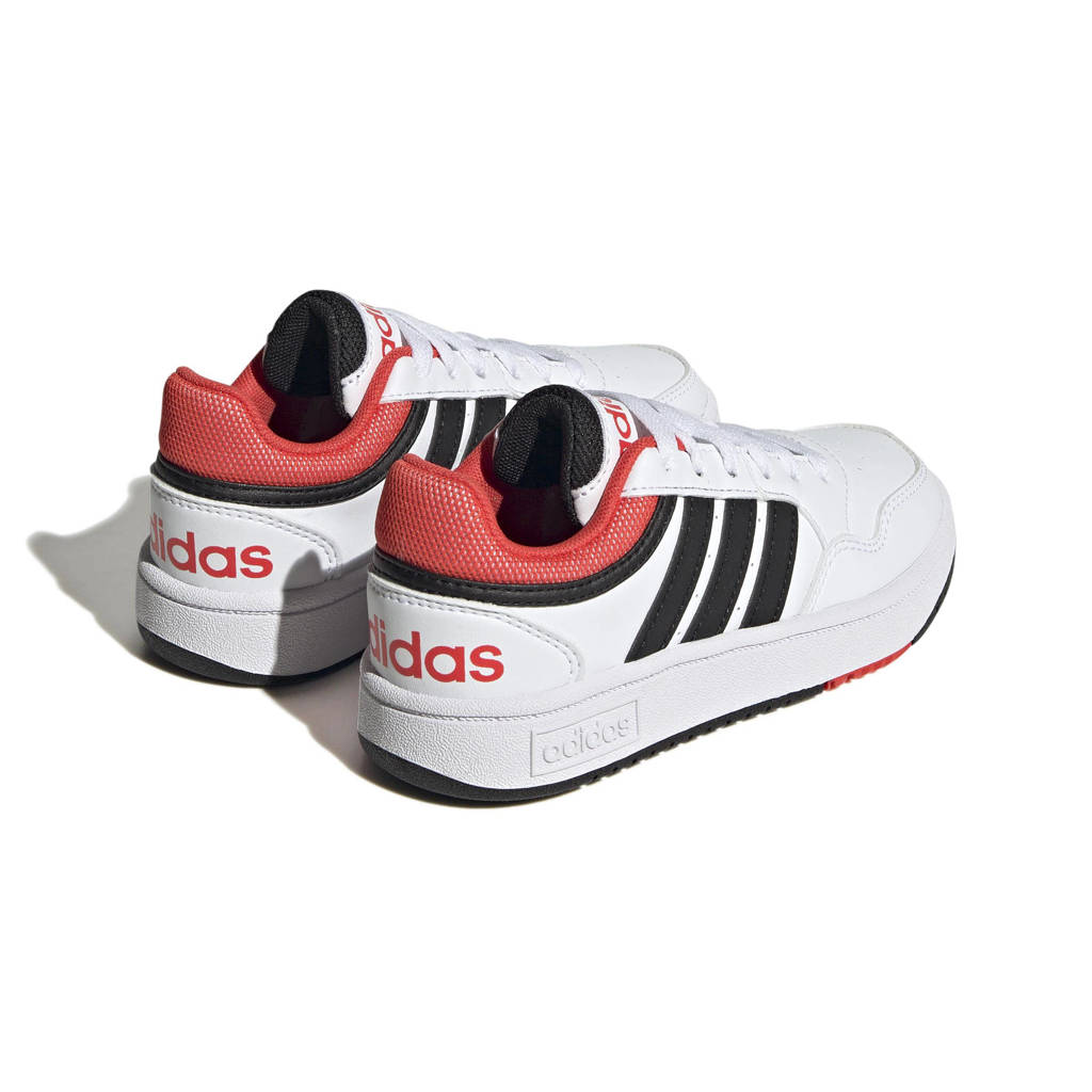 adidas Hoops 3.0 sneakers wit/zwart/rood