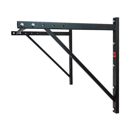 Barras de tração para exercícios em casa, com ancoragem simples na parede.