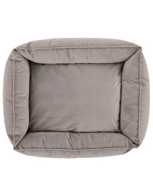 Wooff Mand Cocoon Velours Grijs - Hondenmand